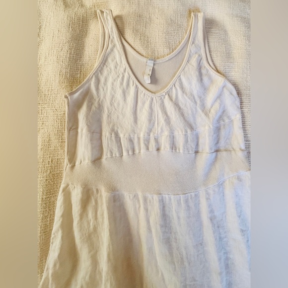 Made in Italy White Linen Midi Casual Dress 6 Long Lightweight Women’s 6 Long - Picture 6 of 11